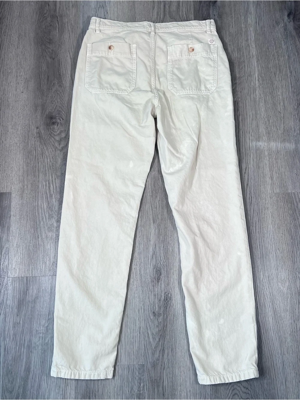 MARINE LAYER Men’s Archive Linen Field Natural Pants $128 Sz 30x30 Cream AS IS